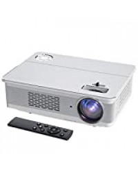 Videoprojecteur, COOAU 6800 Lumens Full HD 1920x1080P Natif Vidéo Projecteur Supporte 4K HiFi Rétroprojecteur, Affichage 300'' pour, 2020 Projecteur Home Cinéma, Compatible VGA / HDMI / AV / USB