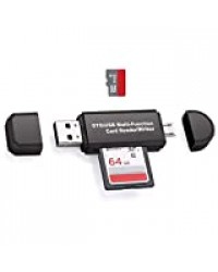 ViewTek RD321 - Lecteur Enregistreur de Carte SD & Micro SD pour Ports USB/Micro USB/OTG - Lecteur Externe 3 en 1 USB2.0 - pour Téléphone, Ordinateur PC et Tablette etc.