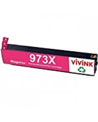 VIVINK Remplacement pour HP 973 973X Cartouche d'encres L0s07ae Compatible pour HP PageWide Pro 452dn, 452dw, 452dwt, 477dn, 477dw, 477dwt, 552dw, 577dw, 577z imprimantes(cyan)