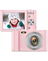 Vnieetsr Appareil Photo numérique Appareil Photo Compact 2,7K Full HD 44MP 16X Zoom avec Appareil Photo de Poche à écran LCD IPS de 2,88 Pouces pour Enfants, étudiants, école, Enfants, Photographie