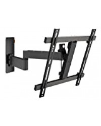 Vogel's WALL 3245 Support mural TV orientable pour écrans 32-55 Pouces (81-140 cm) | Orientable jusqu'à 180º | Inclinable jusqu'à 20º | Poids max. 20 kg et jusqu'à VESA 400x400 | Noir