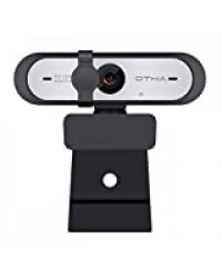 Webcam 1080P/60FPS avec Microphone Stéréo Autofocus,USB Webcam pour OBS PC Caméra d'ordinateur,Caméra Web avec Correction de la lumière/Couverture de confidentialité