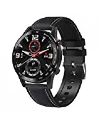 WEINANA Montre intelligente pour homme avec écran haute définition IP68, suivi de la fréquence cardiaque, mode sport 1.3, avec Bluetooth, appel (couleur D)