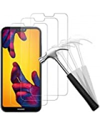 Wiestoung Verre Trempé pour Huawei P20 [3 Pièces],Film Protecteur D'écran - Anti Rayures - sans Bulles d'air - Dureté 9H - Haut Définition Vitre Protection ecran Huawei P20