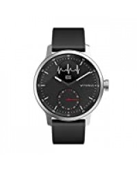 Withings Scanwatch 42mm Montre Connectée Hybride avec ECG, Fréquence Cardiaque, SPO2 et Suivi du Sommeil Unisex-Adult, Noir