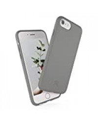 Woodcessories - Coque Compatible avec Coque iPhone Se 2020 Gris, Coque iPhone 8, iPhone 7/6 / 6s biodégradable, fabriqué des Plantes - Zéro déchet