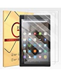 Yoedge 2 Films de Protection écran en Verre Trempé pour Fire HD 10 2017/2019 Protection d'écran Haute Définition Dureté 9H, Haute Sensible, sans Bulles, Easy-Install, Anti Rayures Screen Protector