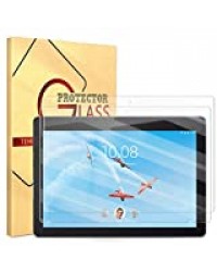 Yoedge 2 Films de Protection écran en Verre Trempé pour Lenovo Tab E10 Protection d'écran Haute Définition Dureté 9H, Haute Sensible, Sans Bulles, Easy-Install Anti Rayures Screen Protector (TB-X104F)