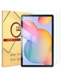 Yoedge 2 Films de Protection écran en Verre Trempé pour Samsung Galaxy Tab S6 Lite 10.4 Protection d'écran Haute Définition, Haute Sensible, sans Bulles, Easy-Install, Anti Rayures Screen Protector