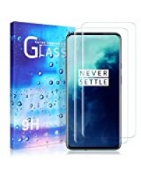 Yoedge Lot de 2 films de protection d'écran en verre trempé pour OnePlus 7T Pro 6,65 pouces [dureté 9H] [film de protection anti-rayures] [anti-traces de doigts] [sans bulles] HD Film de protection