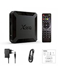 YOKING X96Q Smart TV Box, Décodeur Andr0id 10.0, Décodeur Allwinner H313 Quad-Core 2 Go 16 Go 4K HD-