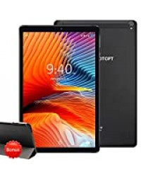 YOTOPT Tablette Tactile 10 Pouces 4G LTE, Android 10.0 Certifié par Google GMS Tablette 64Go, 4Go de RAM, Bluetooth, GPS, WiFi, Type-c (Noir)