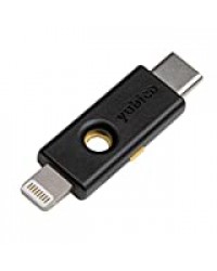 Yubico YubiKey 5Ci Clé de sécurité à 2 connecteurs pour Android/PC/iPhone avec clé USB certifiée FIDO, compte de sécurité en ligne avec plus de mots de passe