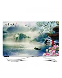 ZHAOFENGE-maotan Housse de Télévisions Housse Anti-poussière TV LCD Housse De Protection Impression à Haute Définition Décoration de 24-65" Moniteur(Size:49inch,Color:ré)