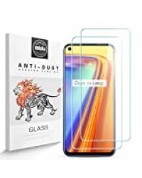 Zidwzidwei Verre Trempé Protecteur D'écran pour Realme 7 [2 pièces], Dureté 9H, 2.5D Haute Définition, sans Bulle, Résistant à la Rayure Film Protecteur pour Realme 7